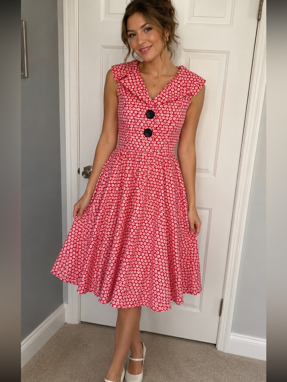 Beebop and Wally retro design Gladys dress! M pin up